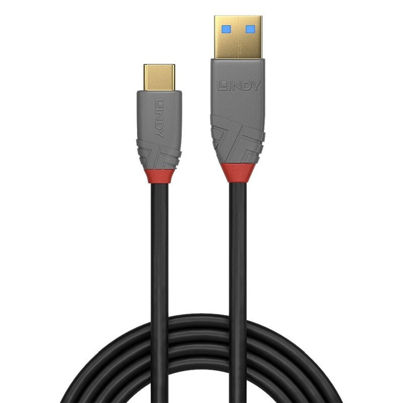 Lindy 1.5m USB-C 3.1 to USB-A Cable - 5A - Anthra Line
