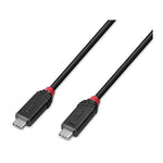 Lindy 0.5m USB4 240W Type C Cable Black Line