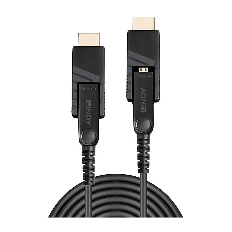 Lindy 30m Fibre Optic Hybrid Micro-HDMI 2.0 18G Cable