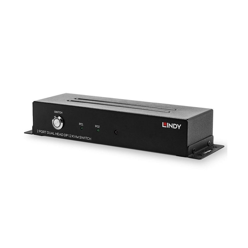 Lindy 2 Port Dual Head DisplayPort 1.2 KVM Switch