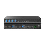 Lindy 2 Port Dual Head HDMI 4K60, USB 3.0 KVM Switch