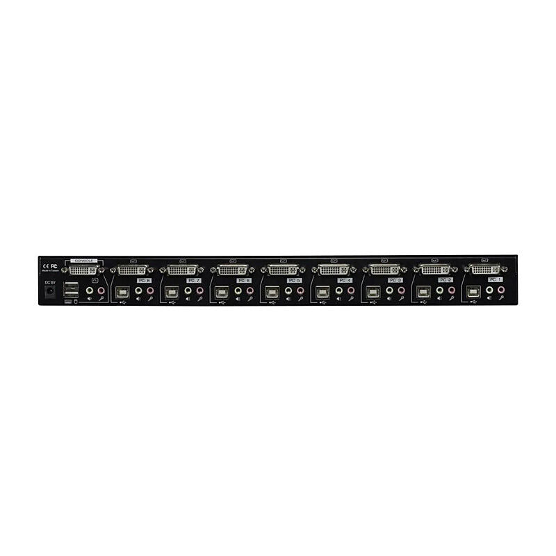 Lindy 8 Port KVM Switch Pro DVI-I with USB hub and audio support