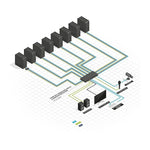 Lindy 8 Port KVM Switch Pro DVI-I with USB hub and audio support
