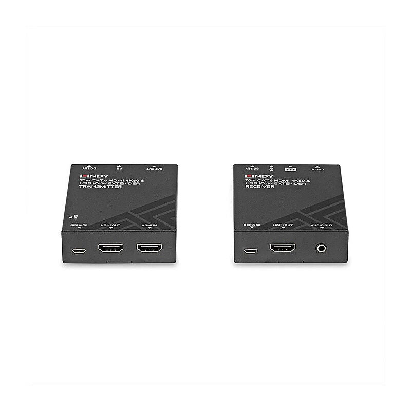 Lindy 70m CAT6 HDMI 4K60 USB & Audio KVM Extender