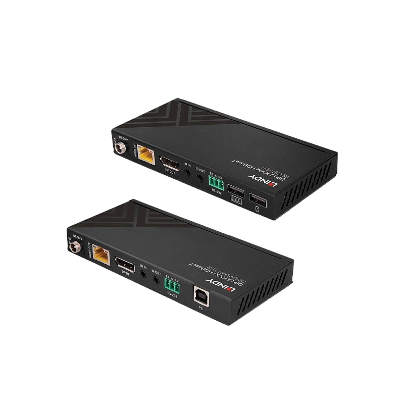 Lindy 150m Cat.6 DisplayPort 1.2 USB IR & RS-232 HDBaseT KVM Extender