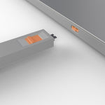 Lindy USB-C Port Blockers & Key - 4 Pack (Orange)