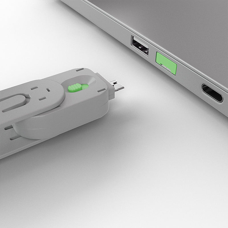 Lindy USB-A Port Blocker Key, Green