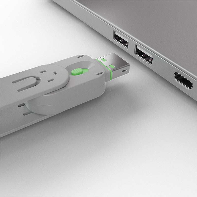 Lindy USB-A Port Blocker Key, Green