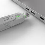 Lindy USB-A Port Blocker Key, Green