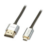 Lindy 0.5m HDMI to Micro HDMI Slim Cable - Cromo Line - Soundz Store AUSTRALIA