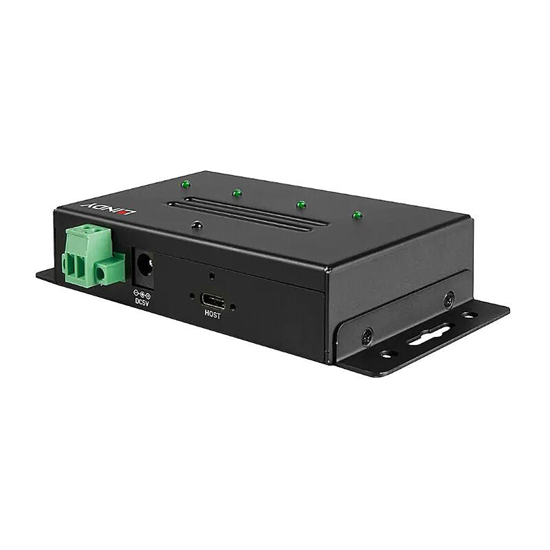 Lindy 4 Port USB 3.2 Gen 2 Industrial Hub, Metal Case
