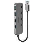 Lindy USB-A 3.0 - 4 Port Hub with On/Off Switches