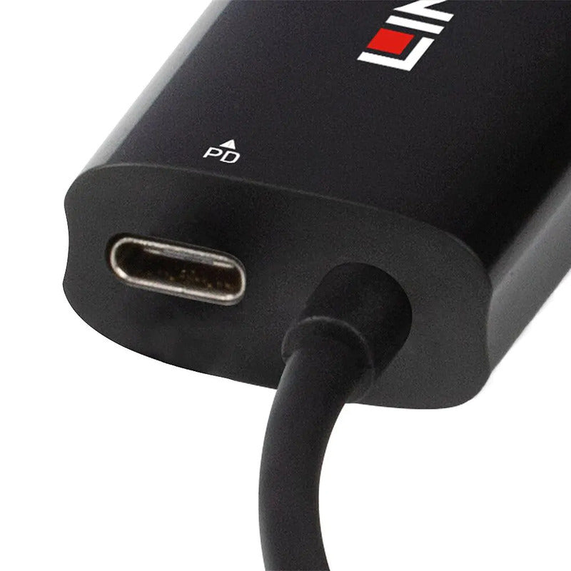 Lindy USB 3.2 Gigabit Ethernet Converter, Power Delivery