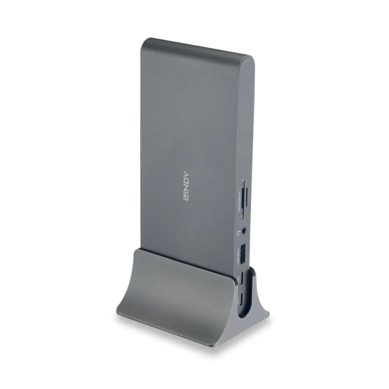 Lindy DST-Pro 5K XT USB-C Laptop Dock (4K HDMI | 5K DisplayPort | 100W Charging)
