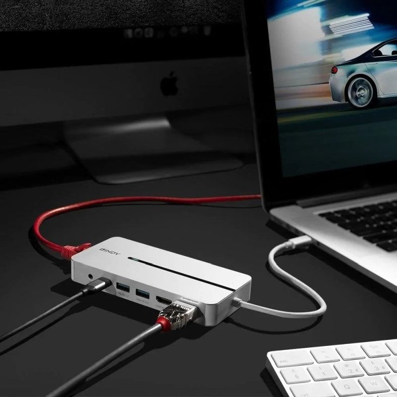 Lindy DST-MX Duo USB-C Laptop Dock (4K HDMI | Macbook)