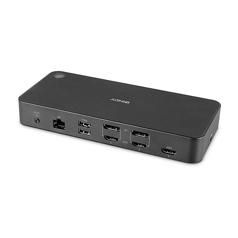 Lindy DST-Pro Universal USB-C & Type A Hybrid Laptop, Docking Station, 4K HDMI, 2x4K (DP Or HDMI)