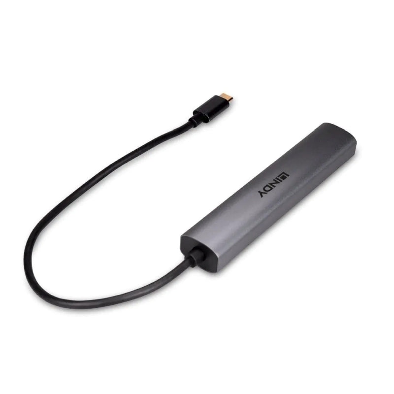 Lindy 3 Port USB-C 3.2 Gen 2 Hub with Gigabit Ethernet