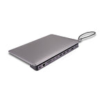 Lindy DST-Mini XT 810, USB-C Laptop Mini Docking Station, Single Display 8K, Dual Display 4K, 100W C