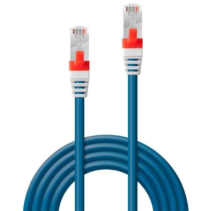 Lindy 10m CAT.6A S/FTP LSZH Gigabit Network Cable - Blue