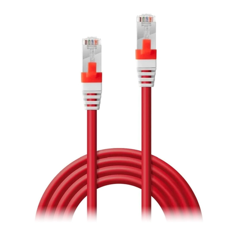 Lindy 1m CAT.6A S/FTP LSZH Gigabit Ethernet Cable - Red