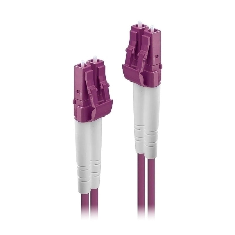 Lindy 15m Fibre Optic Cable LC-LC 50/125um OM4 - Pink - Soundz Store AUSTRALIA