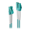 Lindy 1m Fibre Optic Cable LC-LC 50/125um OM3 - Aqua - Soundz Store AUSTRALIA