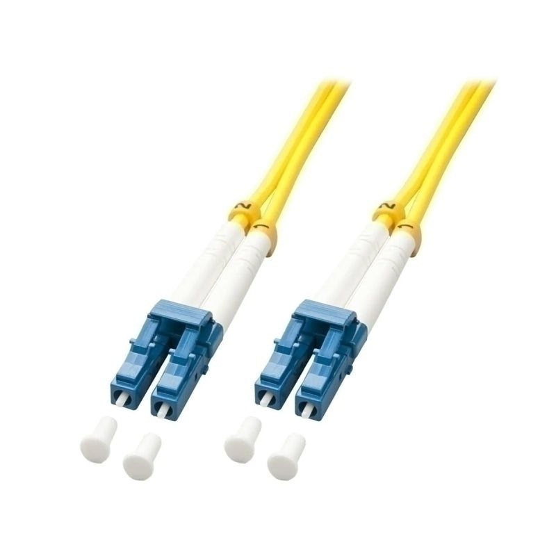 Lindy 1m Fibre Optic Cable LC-LC 9/125um OS2 - Yellow - Soundz Store AUSTRALIA