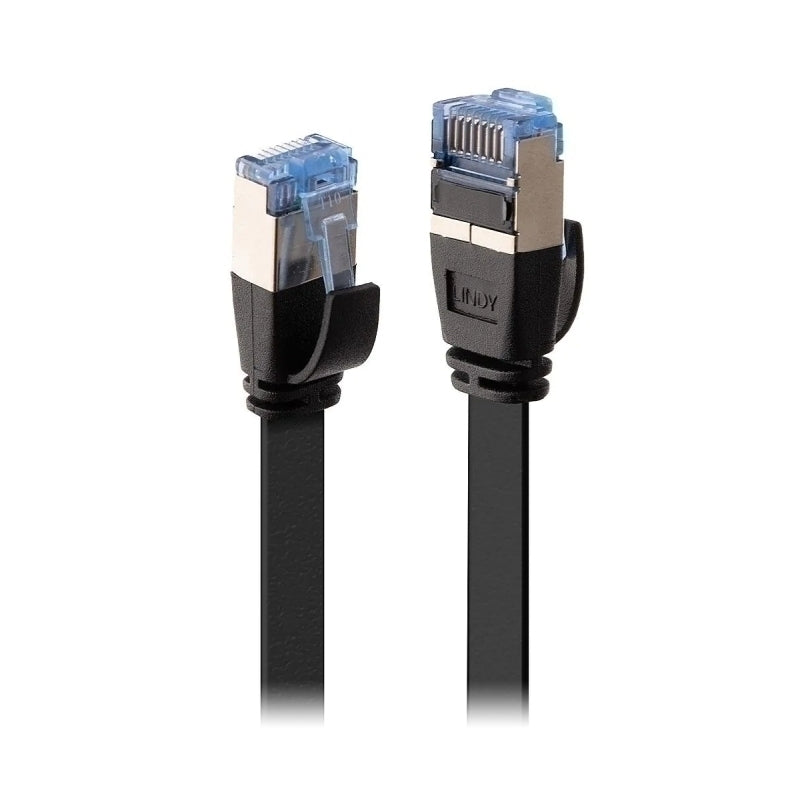 Lindy 5m CAT6A U/FTP Flat Gigabit Network Cable - Black - Soundz Store AUSTRALIA