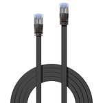 Lindy 5m CAT6A U/FTP Flat Gigabit Network Cable - Black