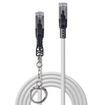 Lindy 1.5m Cat.6A S/FTP Locking Ethernet Cable - Grey