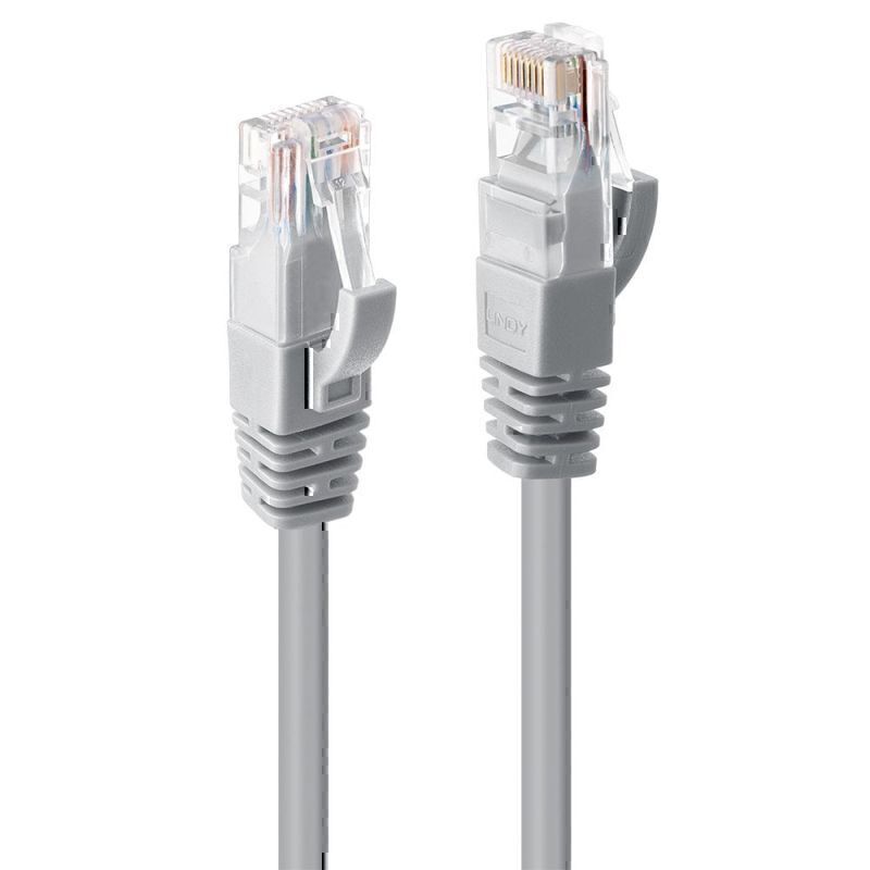 Lindy 0.5m CAT6 U/UTP Gigabit Network Cable - Grey - Soundz Store AUSTRALIA