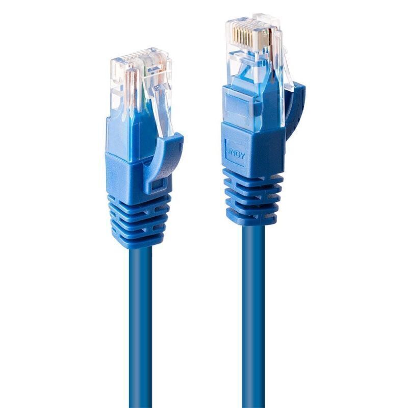 Lindy 0.3m CAT6 U/UTP Gigabit Network Cable - Blue - Soundz Store AUSTRALIA