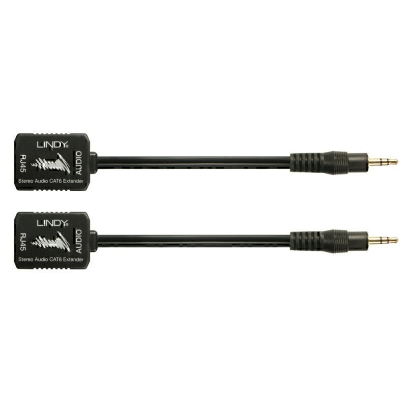 Lindy 100m CAT5/6 3.5mm Stereo Audio Extender - Soundz Store AUSTRALIA