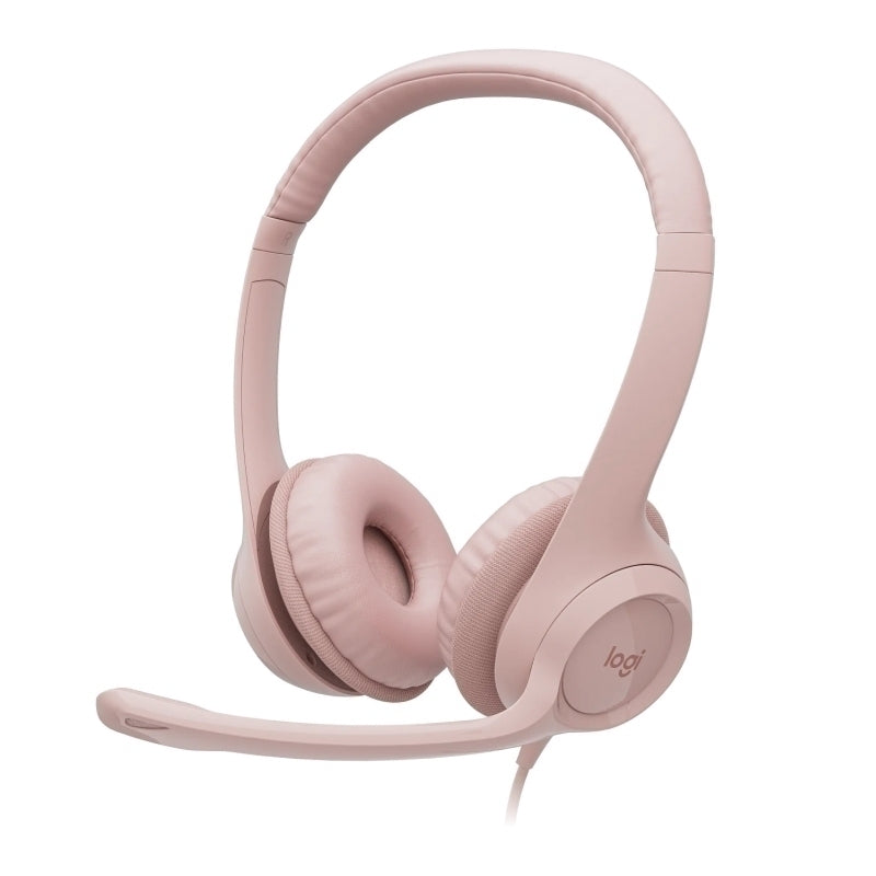 Logitech H390 Wired USB Headset - Rose - Soundz Store AUSTRALIA