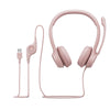 Logitech H390 Wired USB Headset - Rose