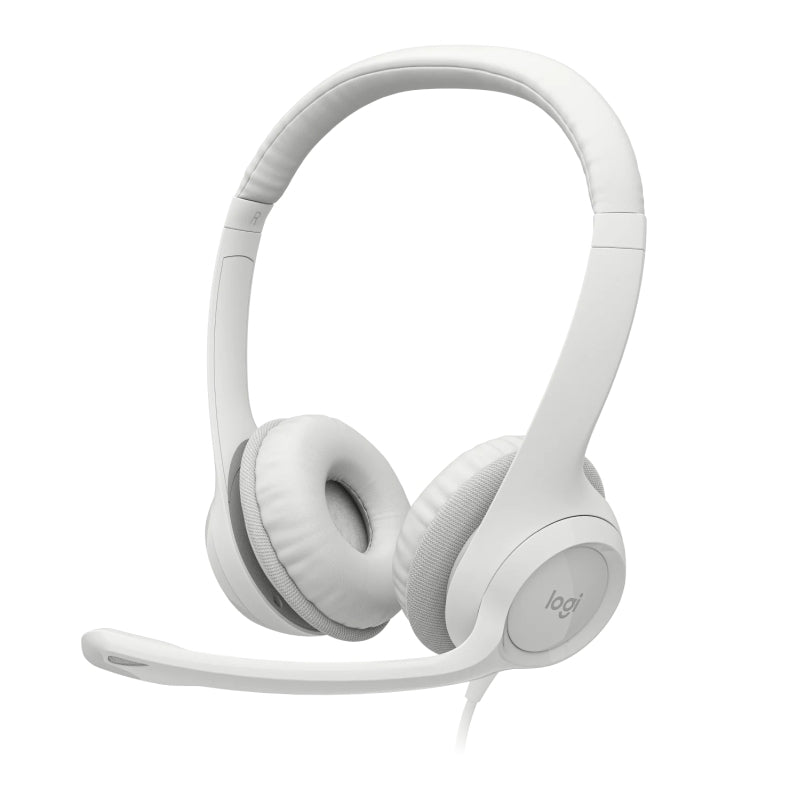 Logitech H390 Wired USB Headset - White - Soundz Store AUSTRALIA