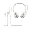Logitech H390 Wired USB Headset - White