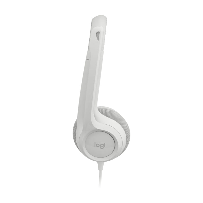 Logitech H390 Wired USB Headset - White