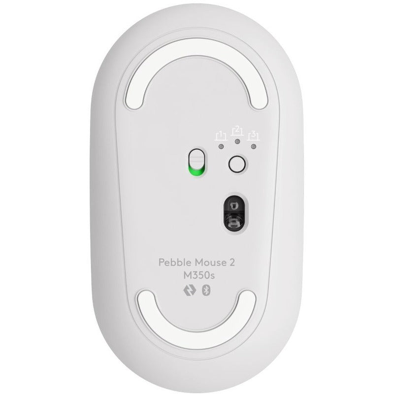 Logitech M350S Pebble Mouse 2 (Tonal White)