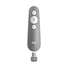 Logitech R500s Laser Presentation Remote with In-built Laser Pointer - Mid Grey