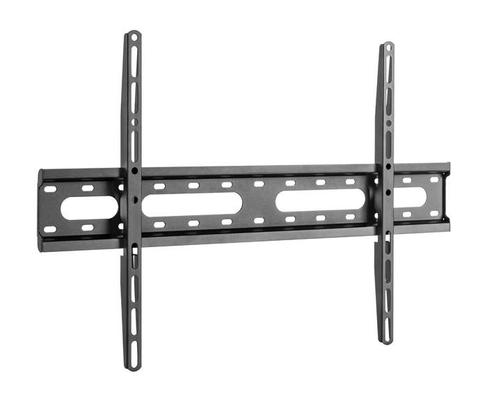 Brateck KL31-46F Super Economy Fixed TV Wall Mount, Fit Screen Size: 37'-80' Up to 45 KG, Fine Texture Black, 635x420x27mm (LS)