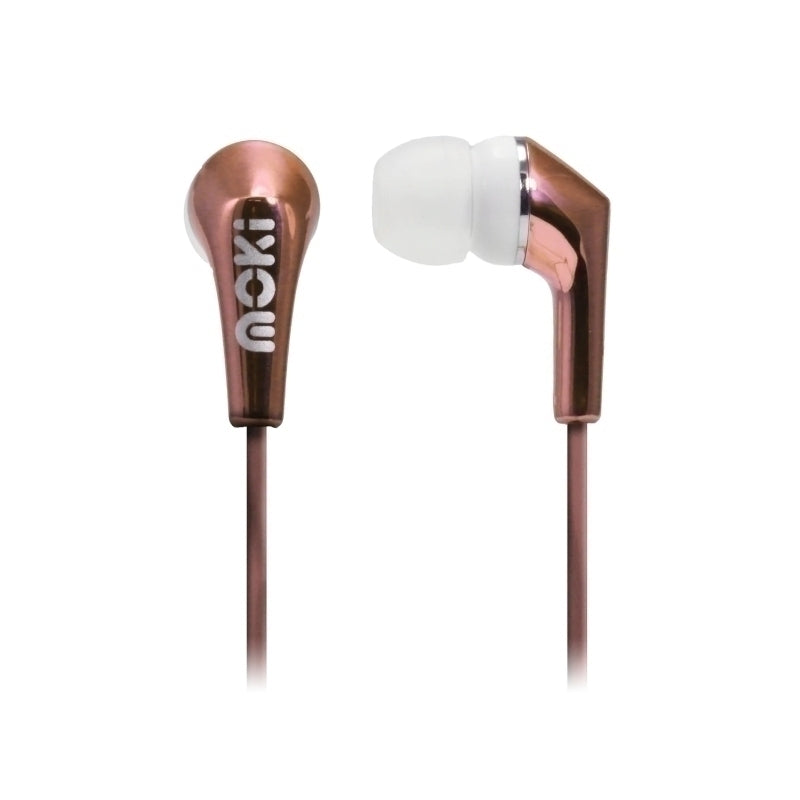 Moki Life Metallic Wired Earphones - Rose Gold - Soundz Store AUSTRALIA