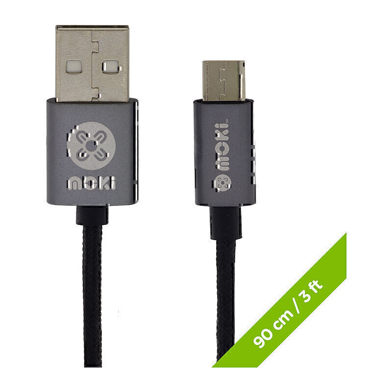 Moki Braid MicroUSB Syn Cable - Soundz Store AUSTRALIA