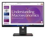 LENOVO ThinkVision T24D-40 23.8'/24' 120Hz FHD IPS Monitor USB-C Dock 100W DP Height Adjust Tilt Swivel Pivot HDMI DP LAN 4xUSB VESA ~62cdgar6au