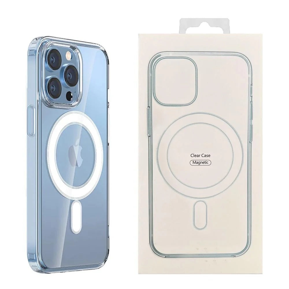 USP Apple iPhone 15 (6.1') Clear Case with MagSafe - Built-in magnets, Scratch Resistant, Crystal Clear,Shockproof, 5 Years Warranty