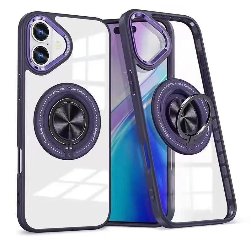 USP Apple iPhone 17 (6.3') MagSafe Case with Ring Holder Purple - Silicone Bumper, Drop Resistance, Scratch Protection, Durable, 5 Years Warranty