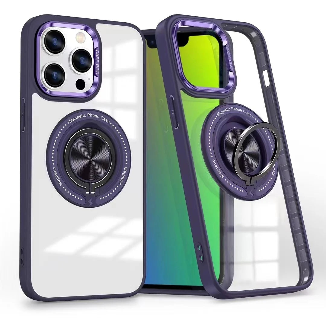 USP Apple iPhone 17 Pro (6.3') MagSafe Case with Ring Holder Purple -  Silicone Bumper, Drop Resistance, Scratch Protection, Durable, 5 Years Warranty