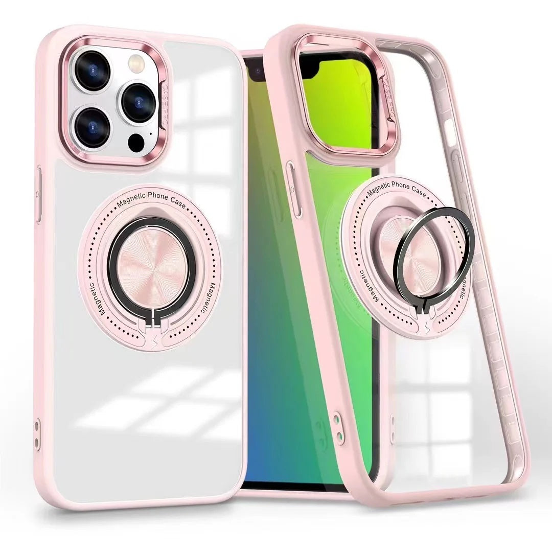 USP Apple iPhone 17 Pro (6.3') MagSafe Case with Ring Holder Pink - Silicone Bumper, Drop Resistance, Scratch Protection, Durable, 5 Years Warranty