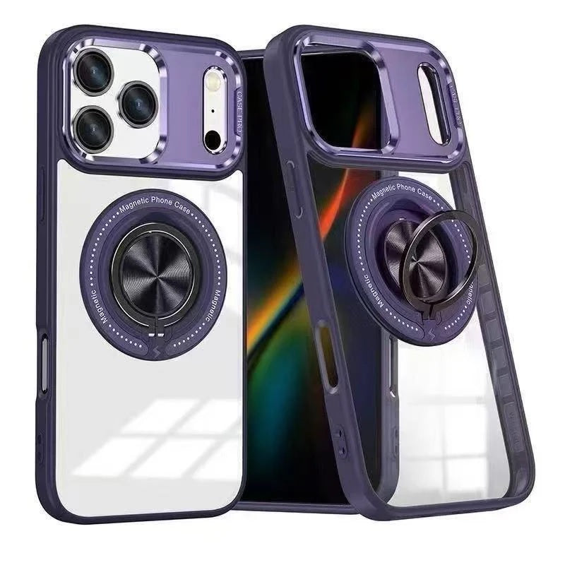 USP Apple iPhone 17 Pro Max (6.9') MagSafe Case with Ring Holder Purple - Silicone Bumper,Drop Resistance, Scratch Protection, 5 Years Warranty