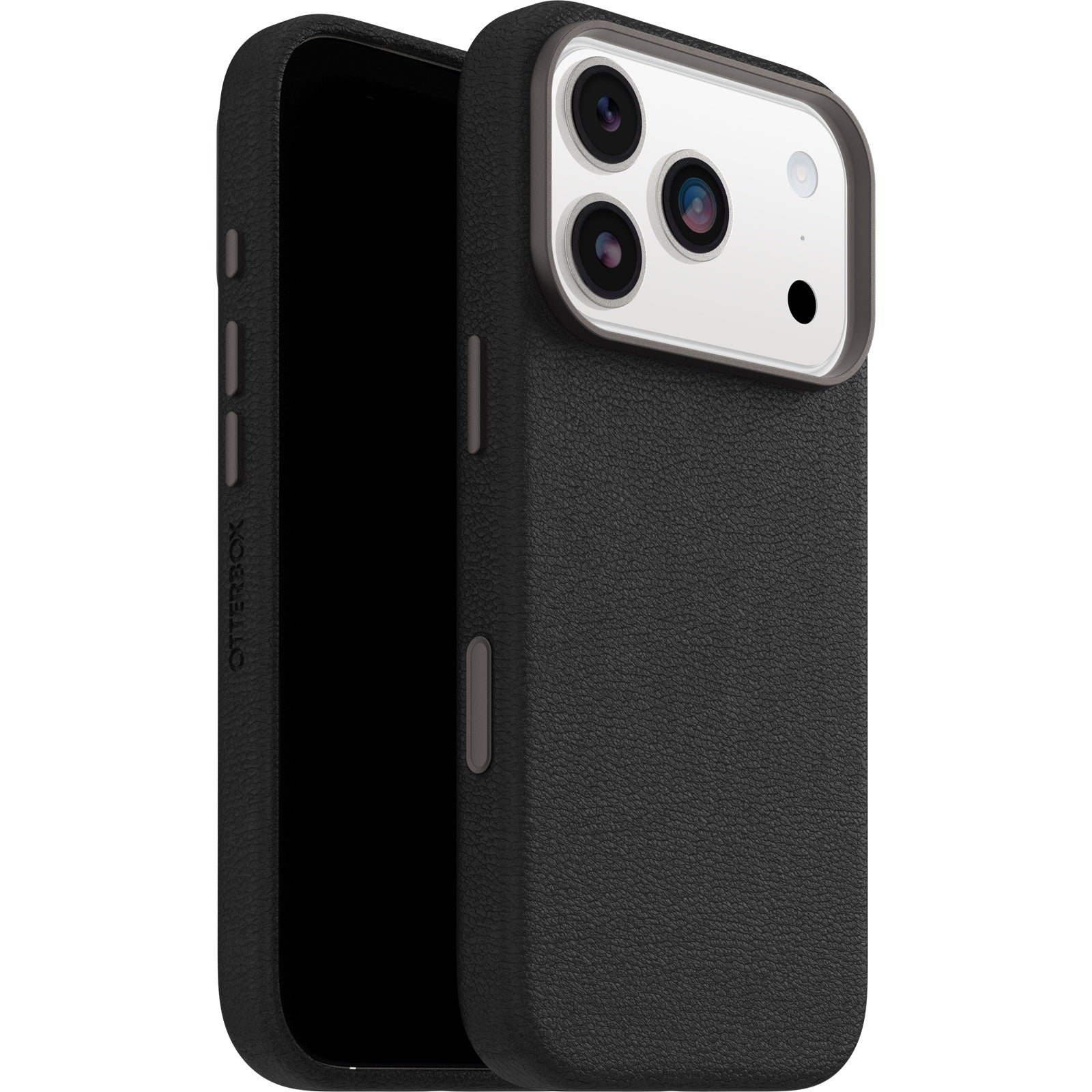 OtterBox Symmetry Cactus Leather MagSafe Apple New iPhone Pro 2026 / iPhone 17 Pro (6.3') Case Noir Ash (Black) - (77-99045), 7 Years Warranty